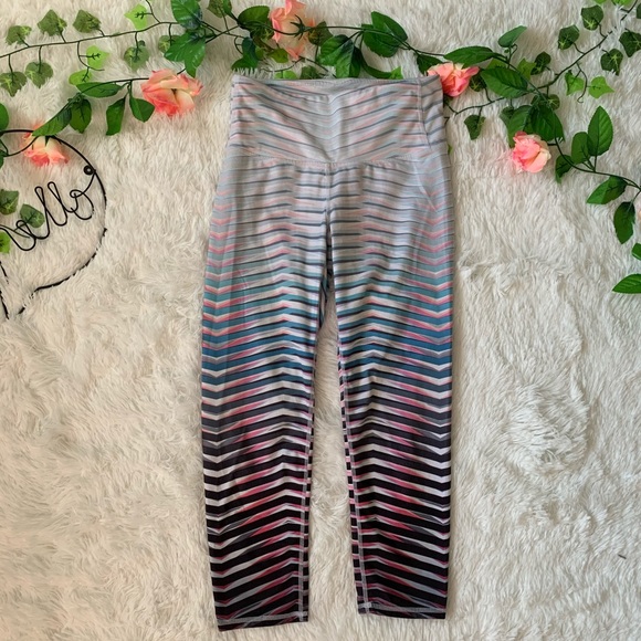 Athleta Pants - Athleta • Colorful Striped Leggings